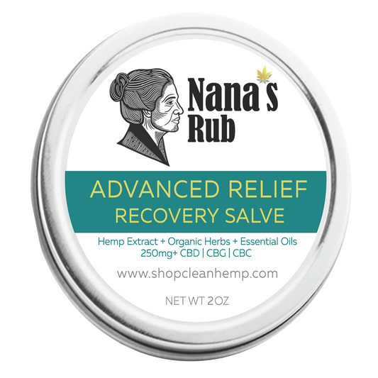 Nana's Rub Advanced Relief Hemp CBD Salve 250mg | Organic Herbs + Essential oils
