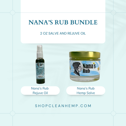 Nana's Rub Salve and Rejuve Oil Bundle